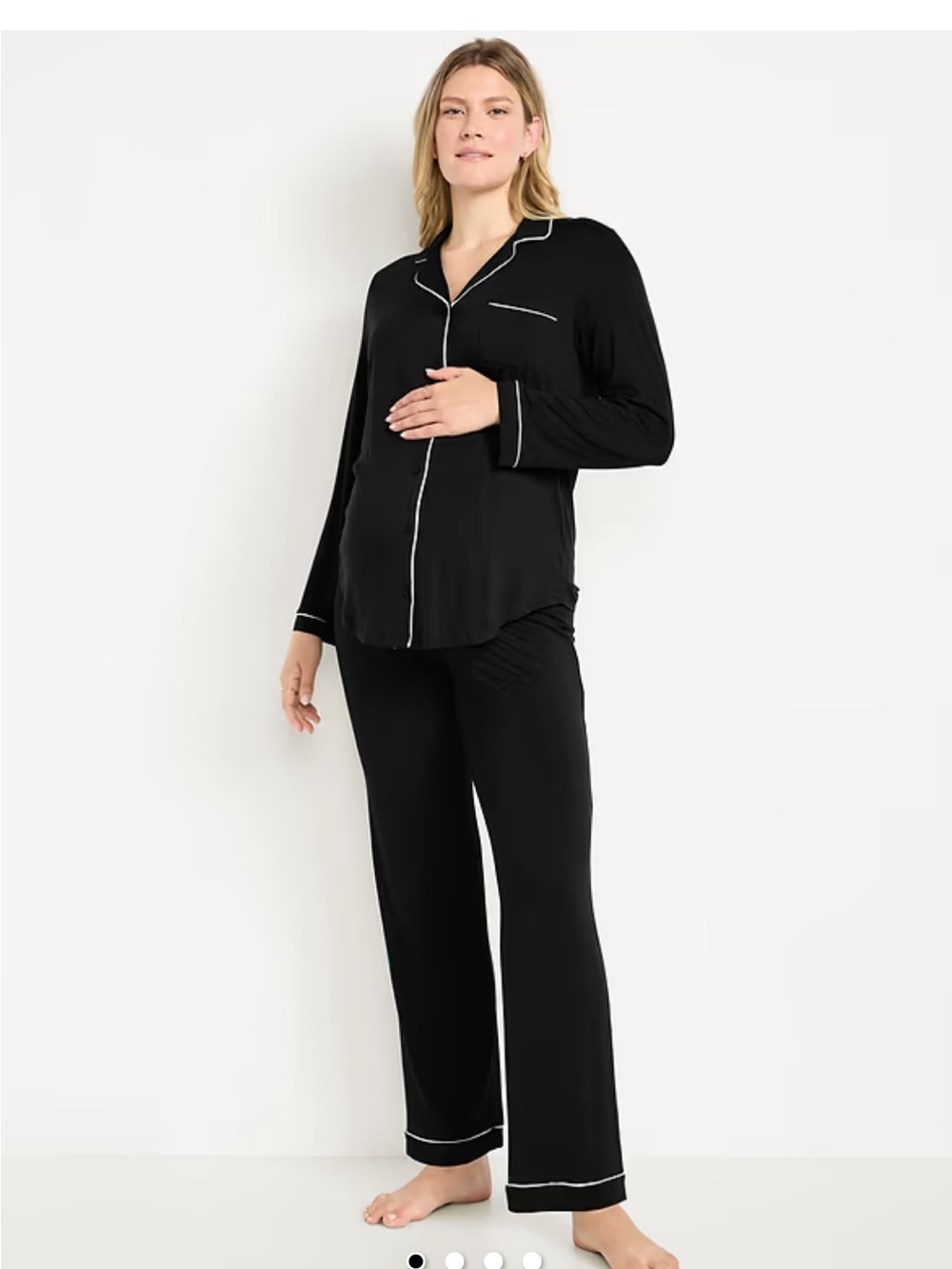 Black maternity pyjamas